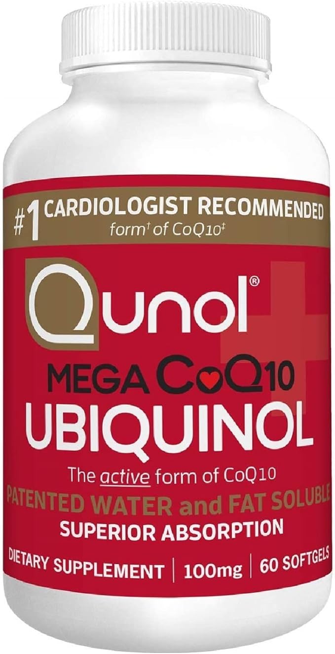 qunol mega ubiquinol coq10 100mg,卓越的吸收能力,水和脂溶性补充剂